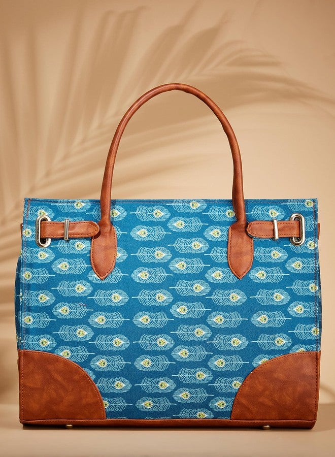 Fargo PU Canvas Women's Stylish Handbag (Multicolor1) - Image 5